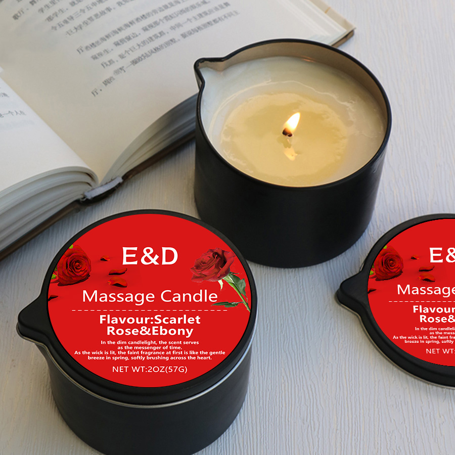 Scented Candle Luxury - Bougie à l'huile de massage, pour
