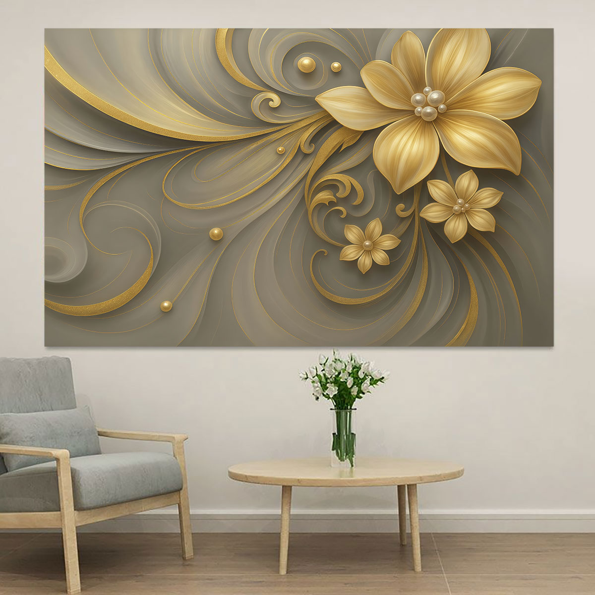 Luxury Lifestyle Furniture - Autocollant mural circulaire plat en PVC,