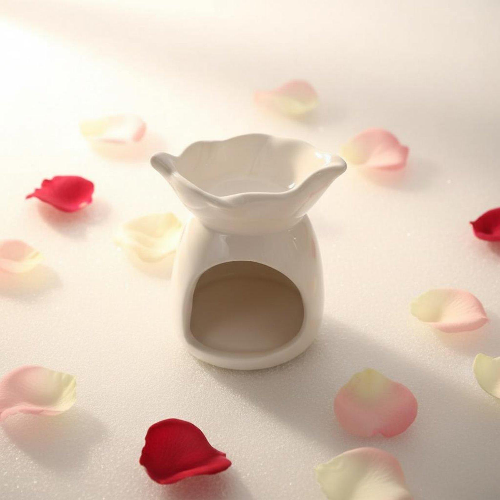 Scented Candle Luxury - Porte-bougie en céramique, brûleur d'huiles essentielles,