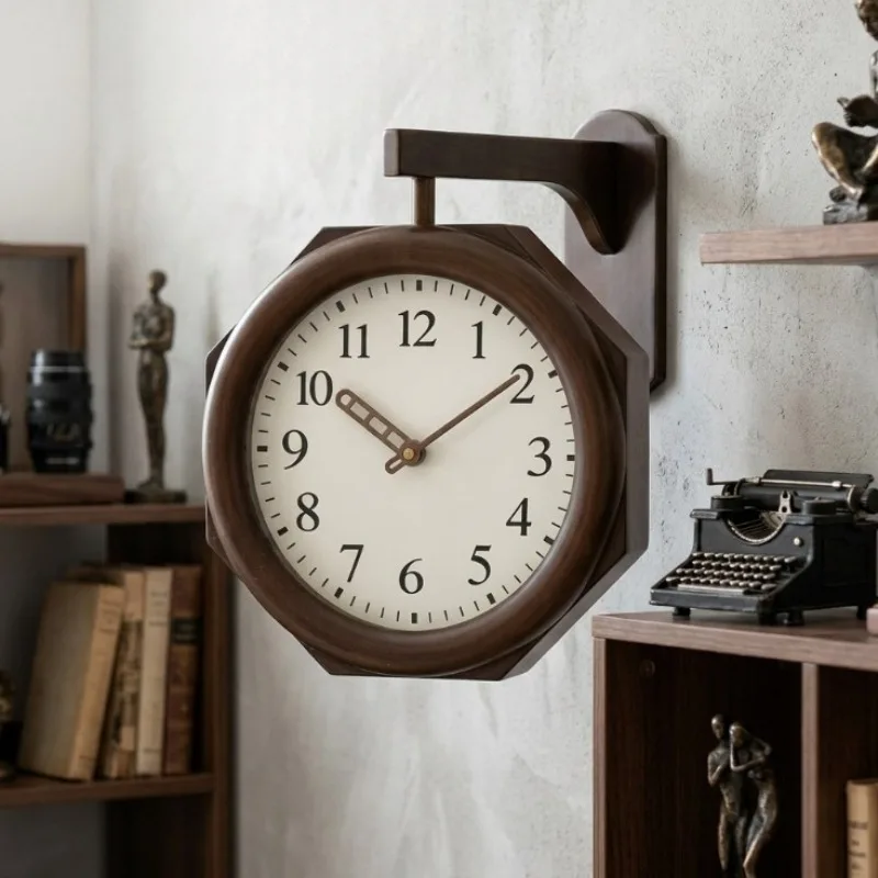 Luxury Lifestyle Furniture - Horloge murale en bois, horloge suspendue