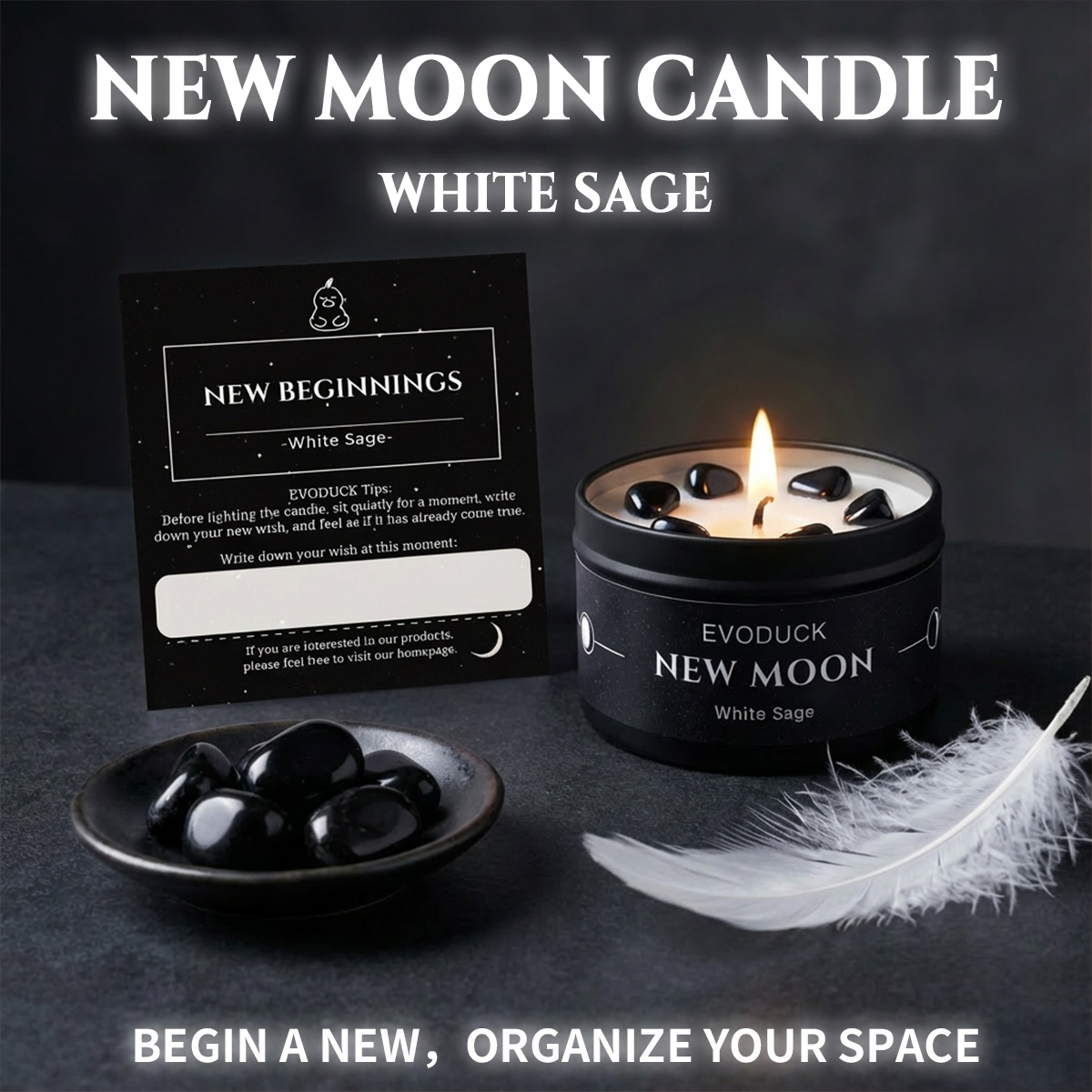1 bougie parfumée Nouvelle Lun - Scented Candle Luxury avis et prix