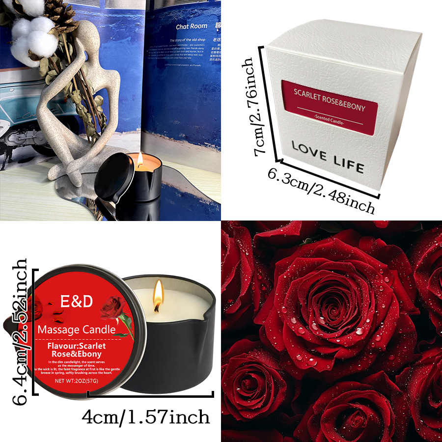 Bougie à l'huile de massage, p - Scented Candle Luxury avis et prix