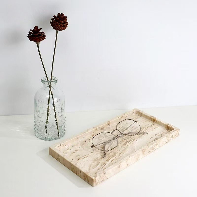 Plateau rectangulaire en marbr - Scented Candle Luxury avis et prix