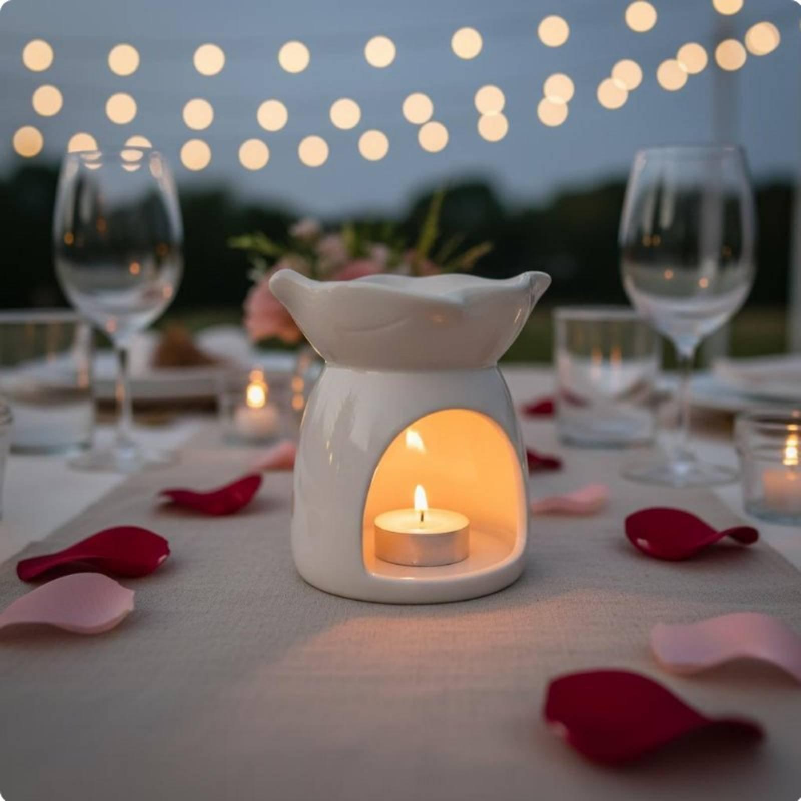 Porte-bougie en céramique, brû - Scented Candle Luxury avis et prix
