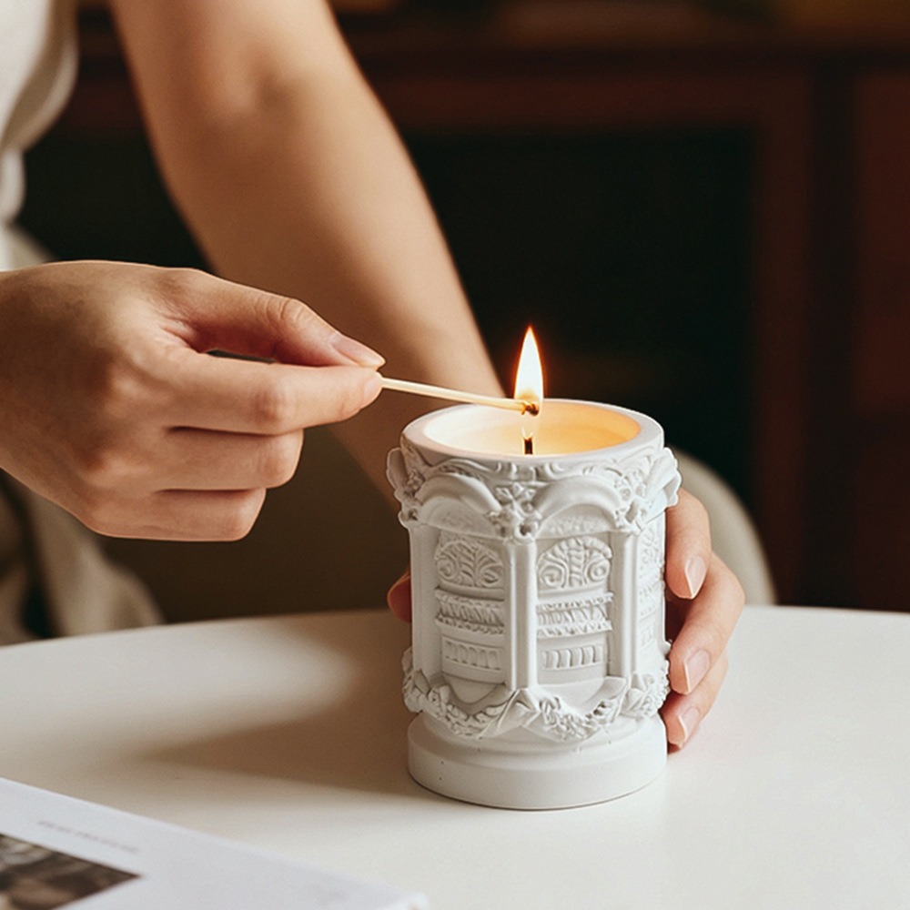 Bougie en gypse sculpté, bougi - Scented Candle Luxury avis et prix