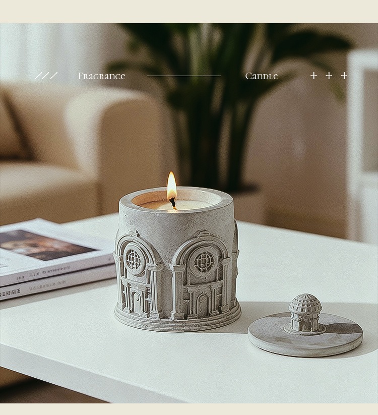 Bougie en gypse sculpté, bougi - Scented Candle Luxury avis et prix